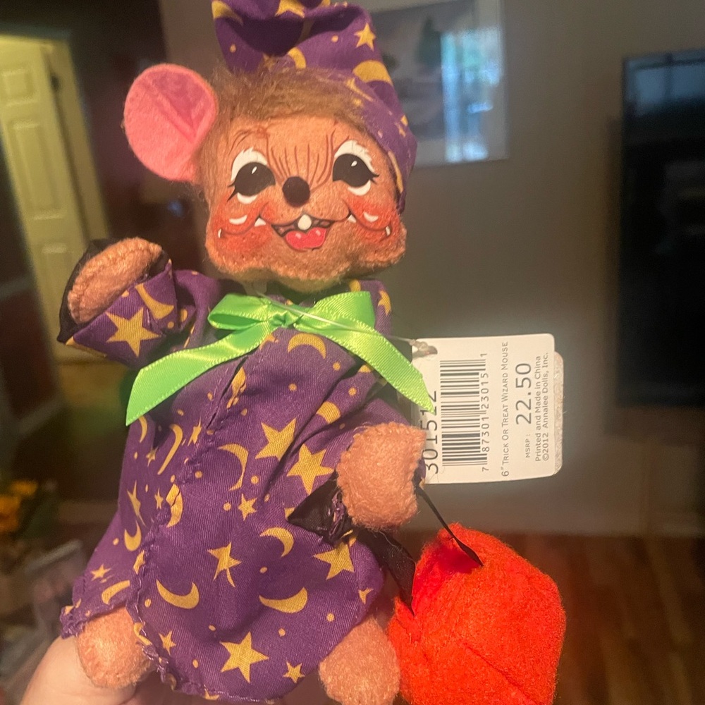 Annalee Purple Starry Mouse Decor